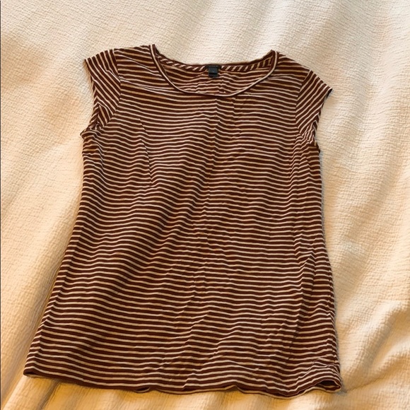 J. Crew Tops - J.crew striped cap-sleeve tee
